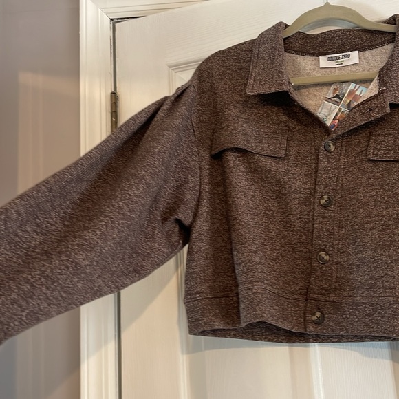 2-piece set. Brown pants and button down jacket - Picture 5 of 6